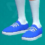 ローカットスニーカー(ブルー)画像