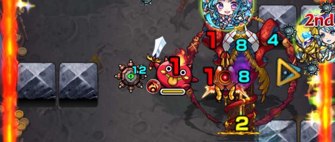 ボスと壁の間にあらかじめ味方を配置しよう