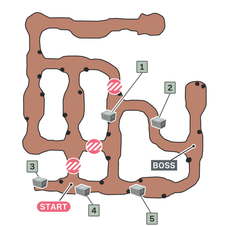 ジェネシスの妨害のマップ