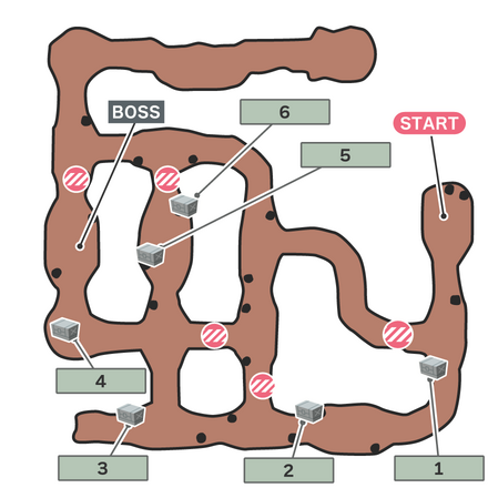 ジェネシスの超兵器のマップ