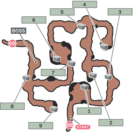 最強のモンスターのマップ