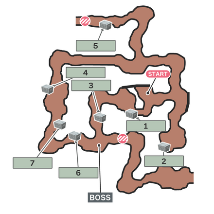 さらに下層へ・・・のマップ