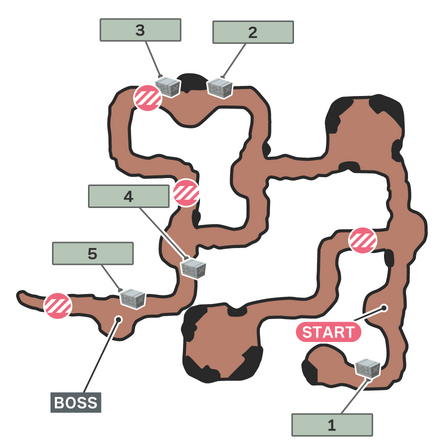 探索続行のマップ