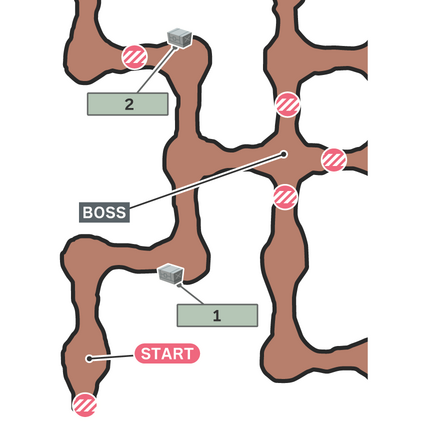 力の魔晄石のマップ