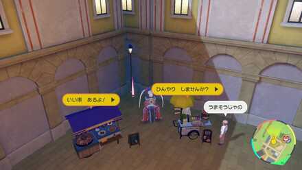 チャンプルタウン南西の赤いモンスターボール