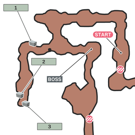 無人島の電磁波地獄のマップ