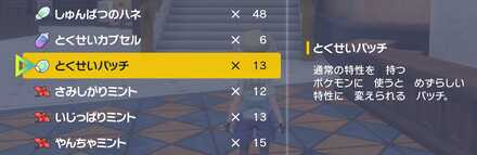 とくせいパッチ