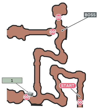 トンベリを見つけろ!のマップ