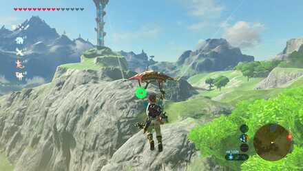 パラセールで向かうルート