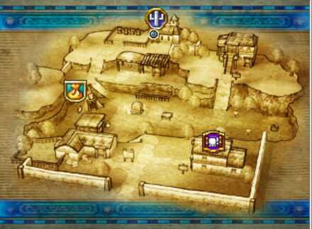 レブレサックの村の全体図