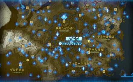 ラーナ・ロキの祠の場所マップ