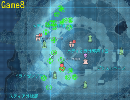 メディオラ外郭第2区の赤箱マップ