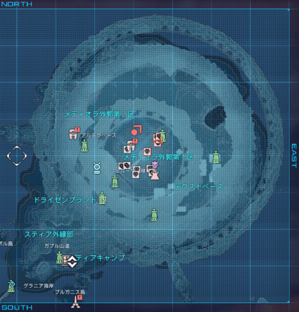 メディオラ外郭第1区 ギャザリング マップ
