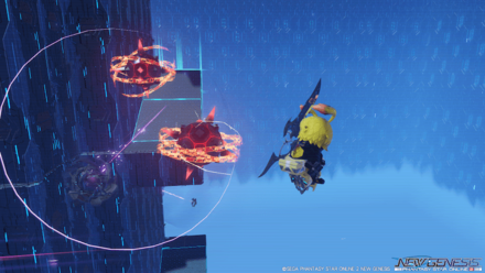 鉄球にぶつかると大きなタイムロスに