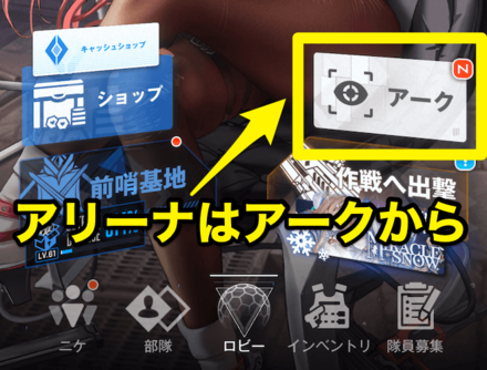 アリーナのやり方①