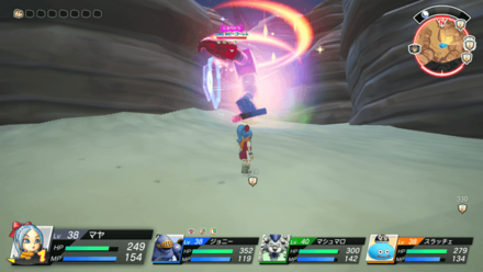 レプタ砂丘のルビーゴーレムの出現場所