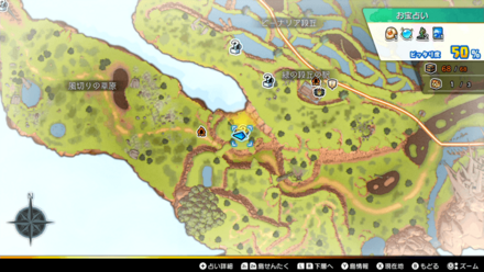 ツバイザ草原島「ビーナリア段丘」のマップ