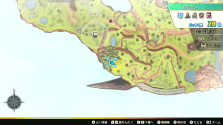 ツバイザ草原島「ビーナリア段丘」のマップ