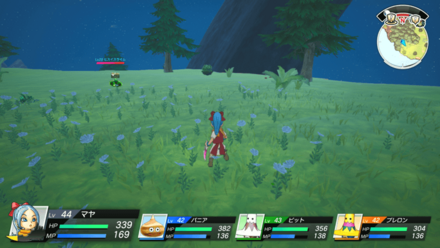 ビーナリア段丘のヒスイスライムの場所