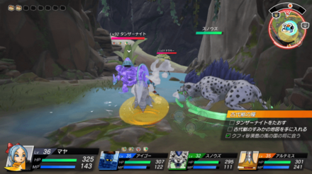 西の洞窟にいるタンザーナイトを倒す