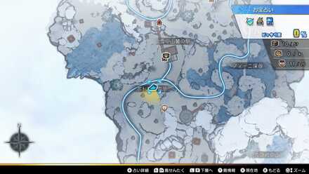 テーリア氷雪島のツンドラキーがいる場所