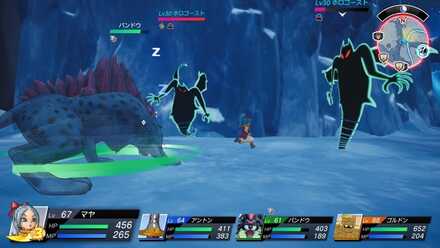 テーリア氷雪島のホロゴーストの周辺の様子