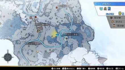 テーリア氷雪島のホロゴーストがいる場所