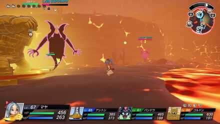 セナック火山島のまおうのかげの周辺の様子