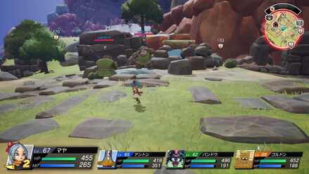 ツバイザ草原島のオークの周辺の様子