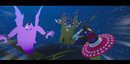 団旗を調べてギンギーラ団と戦闘