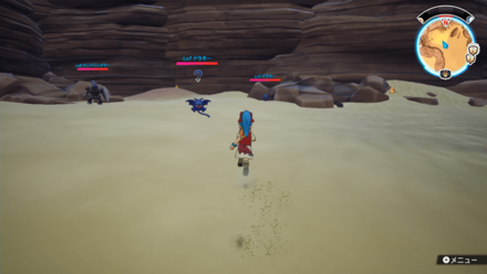 レプタ砂丘のドラキーの周辺の様子