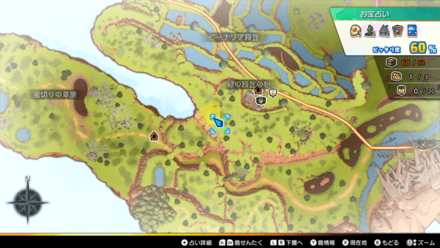 ツバイザ草原島「ビーナリア段丘」のマップ