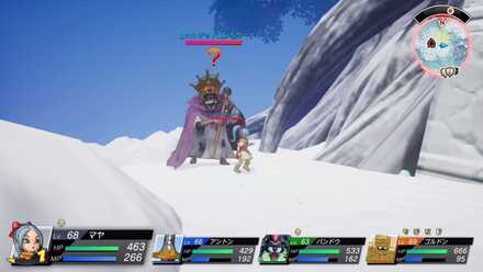 テーリア氷雪島のデッドエンペラーの周辺の様子