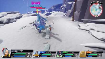 テーリア氷雪島のアイスバルチャーの周辺の様子