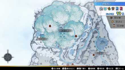 テーリア氷雪島のエリミネーターがいる場所