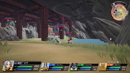 ツバイザ草原島のメタルハンドの周辺の様子