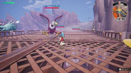 セナック火山島のラーバル火丘の周辺の様子