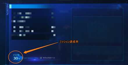 ミッションたっせいりつ