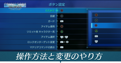 操作方法と変更のやり方