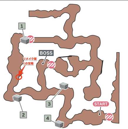 第三次魔晄炉突入作戦のマップ