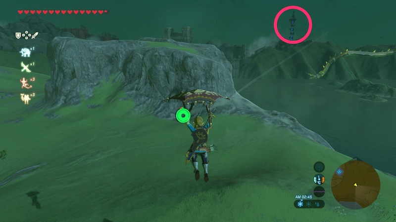 ジャバシフの祠から下りる様子