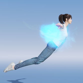 飛行服エフェクト青