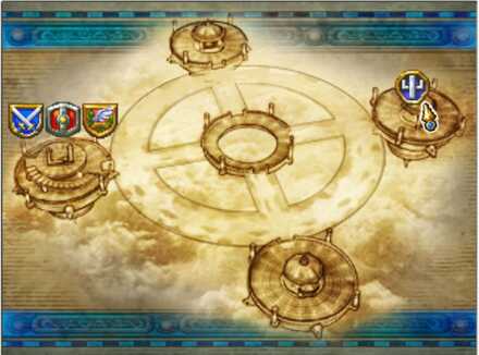 天上の神殿のマップ