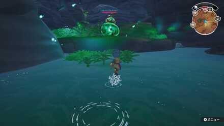 ハーツ地底湖のキングエメラルドの場所