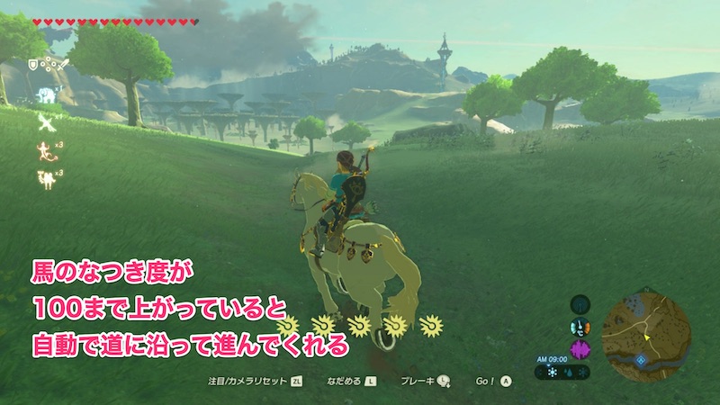 馬に乗ってタバンタの塔へ