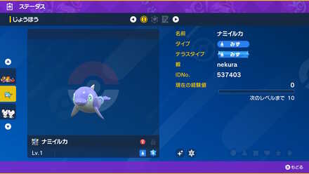 色違いナミイルカ