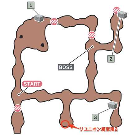 荒地へ逃げた長男のマップ