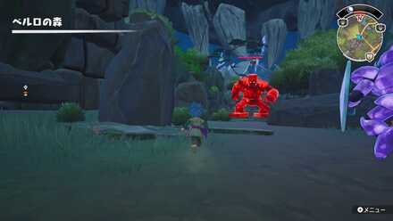 ファスカル島下層「ベルロの森」のルビーゴーレムの出現場所