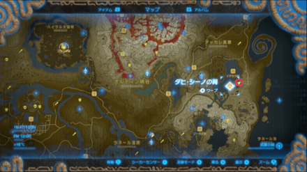 ヨロイソウの場所マップ