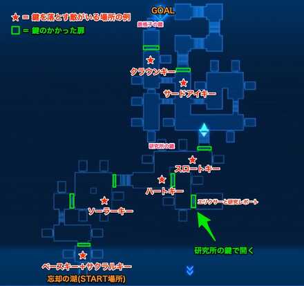 呪縛の檻・咆哮の牙の扉や鍵を落とすモンスター。鉄格子の鍵や研究所の鍵の場所